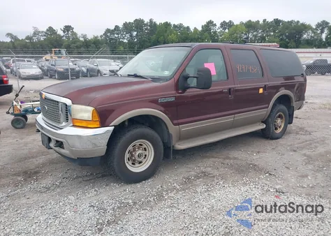 2000 Ford Excursion Limited from USA, damaged, VIN 1FMNU43S8YEB53976